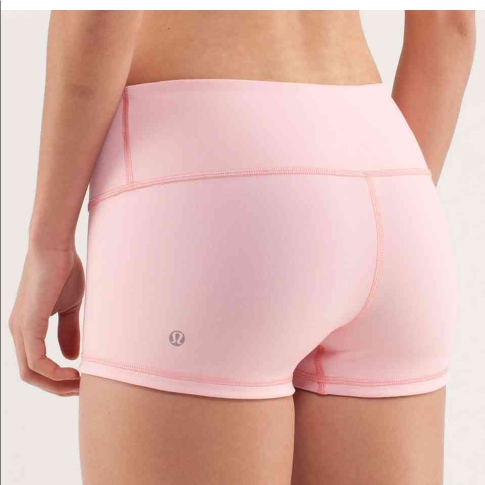 Pink Reversible Lululemon Spandex Shorts